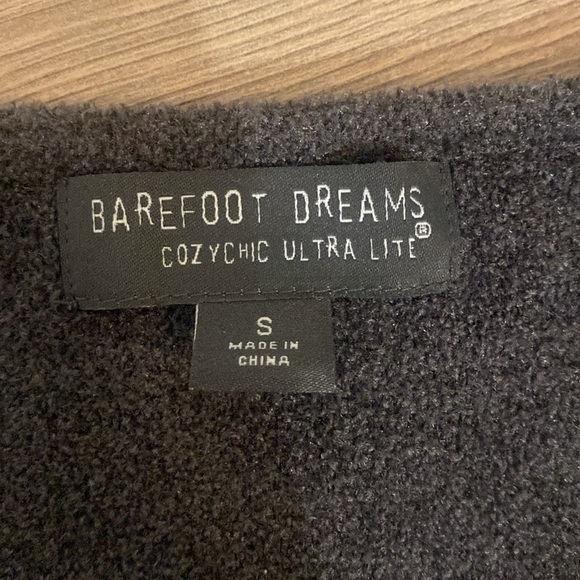 Barefoot Dreams CozyChic Ultra Lite Wide Collar Jacket Gray Carbon Size S - Picture 4 of 7